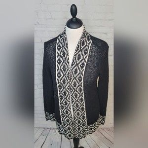 Lucky Brand Black Cardigan size Sm